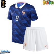 Frankrike Aurelien Tchouameni #8 Hjemmedraktsett Barn VM 2026 Kortermet (+ Korte bukser)